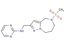 N-{[5-(methylsulfonyl)-5,6,7,8-tetrahydro-4H-pyrazolo[1,5-a][1,4]diazepin-2-yl]methyl}pyrimidin-2-amine