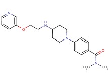 N,N-dimethyl-4-(4-{[2-(3-pyridinyloxy)ethyl]amino}-1-piperidinyl)benzamide