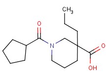 1-(cyclopentylcarbonyl)-3-propyl-3-piperidinecarboxylic acid