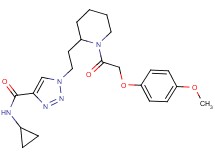 N-cyclopropyl-1-(2-{1-[(4-methoxyphenoxy)acetyl]-2-piperidinyl}ethyl)-1H-1,2,3-triazole-4-carboxamide