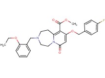 methyl 3-(2-ethoxybenzyl)-9-[(4-fluorobenzyl)oxy]-7-oxo-1,2,3,4,5,7-hexahydropyrido[1,2-d][1,4]diazepine-10-carboxylate