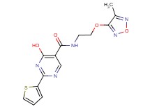 4-hydroxy-N-{2-[(4-methyl-1,2,5-oxadiazol-3-yl)oxy]ethyl}-2-(2-thienyl)pyrimidine-5-carboxamide