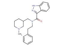 N-[(1-methyl-3-piperidinyl)methyl]-N-(2-phenylethyl)-1H-indazole-3-carboxamide