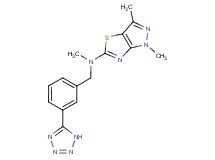 N,1,3-trimethyl-N-[3-(1H-tetrazol-5-yl)benzyl]-1H-pyrazolo[3,4-d][1,3]thiazol-5-amine
