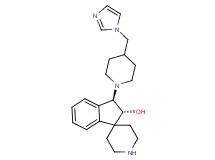 rel-(2R,3R)-3-[4-(1H-imidazol-1-ylmethyl)-1-piperidinyl]-2,3-dihydrospiro[indene-1,4'-piperidin]-2-ol bis(trifluoroacetate) (salt)