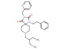 8-(2-ethylbutyl)-1-(2-phenylethyl)-3-(2-pyridinylmethyl)-1,3,8-triazaspiro[4.5]decane-2,4-dione