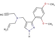N-{[3-(2,4-dimethoxyphenyl)-1H-pyrazol-4-yl]methyl}-N-2-propyn-1-yl-2-propen-1-amine