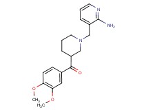 {1-[(2-aminopyridin-3-yl)methyl]piperidin-3-yl}(3,4-dimethoxyphenyl)methanone