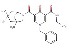1-benzyl-N-ethyl-4-oxo-5-[(1,3,3-trimethyl-6-azabicyclo[3.2.1]oct-6-yl)carbonyl]-1,4-dihydro-3-pyridinecarboxamide