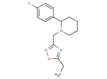 1-[(5-ethyl-1,2,4-oxadiazol-3-yl)methyl]-2-(4-fluorophenyl)piperidine