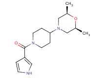 (2R*,6S*)-2,6-dimethyl-4-[1-(1H-pyrrol-3-ylcarbonyl)-4-piperidinyl]morpholine