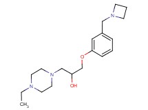 1-[3-(azetidin-1-ylmethyl)phenoxy]-3-(4-ethylpiperazin-1-yl)propan-2-ol