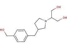 2-{3-[4-(hydroxymethyl)benzyl]pyrrolidin-1-yl}propane-1,3-diol
