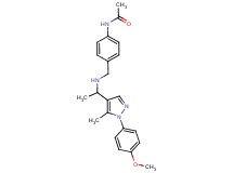 N-{4-[({1-[1-(4-methoxyphenyl)-5-methyl-1H-pyrazol-4-yl]ethyl}amino)methyl]phenyl}acetamide