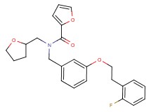 N-{3-[2-(2-fluorophenyl)ethoxy]benzyl}-N-(tetrahydro-2-furanylmethyl)-2-furamide