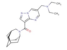 ({3-[(1R*,3s,6r,8S*)-4-azatricyclo[4.3.1.1~3,8~]undec-4-ylcarbonyl]pyrazolo[1,5-a]pyrimidin-6-yl}methyl)diethylamine