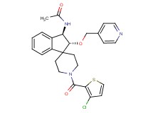 N-[(2R*,3R*)-1'-[(3-chloro-2-thienyl)carbonyl]-2-(4-pyridinylmethoxy)-2,3-dihydrospiro[indene-1,4'-piperidin]-3-yl]acetamide