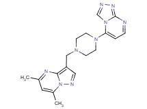 5-{4-[(5,7-dimethylpyrazolo[1,5-a]pyrimidin-3-yl)methyl]piperazin-1-yl}[1,2,4]triazolo[4,3-a]pyrimidine