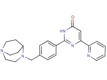 2-[4-(1,4-diazabicyclo[3.2.2]non-4-ylmethyl)phenyl]-6-pyridin-2-ylpyrimidin-4(3H)-one