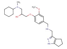 1-[cyclohexyl(methyl)amino]-3-(2-methoxy-4-{[(1,4,5,6-tetrahydrocyclopenta[c]pyrazol-3-ylmethyl)amino]methyl}phenoxy)-2-propanol
