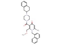 2-(methoxymethyl)-6-methyl-1-(1-naphthylmethyl)-3-{[4-(1,2,3,4-tetrahydro-2-naphthalenyl)-1-piperazinyl]carbonyl}-4(1H)-pyridinone