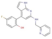 4-fluoro-2-{6-[(pyridin-2-ylmethyl)amino]-1H-pyrrolo[2,3-b]pyridin-4-yl}phenol