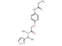 N-(4-{2-[(1-isoxazol-3-ylethyl)(methyl)amino]-2-oxoethoxy}phenyl)propanamide