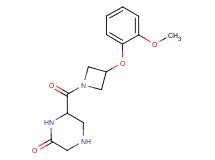6-{[3-(2-methoxyphenoxy)-1-azetidinyl]carbonyl}-2-piperazinone