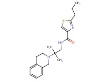N-[2-(3,4-dihydroisoquinolin-2(1H)-yl)-2-methylpropyl]-2-propyl-1,3-thiazole-4-carboxamide