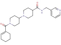 1'-(1-cyclohexen-1-ylcarbonyl)-N-(3-pyridinylmethyl)-1,4'-bipiperidine-4-carboxamide