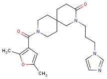 9-(2,5-dimethyl-3-furoyl)-2-[3-(1H-imidazol-1-yl)propyl]-2,9-diazaspiro[5.5]undecan-3-one