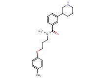 N-methyl-N-[3-(4-methylphenoxy)propyl]-3-piperidin-3-ylbenzamide