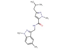 N-[(1,5-dimethyl-1H-indazol-3-yl)methyl]-3-isobutyl-1-methyl-1H-pyrazole-5-carboxamide