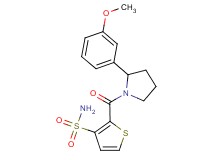 2-{[2-(3-methoxyphenyl)-1-pyrrolidinyl]carbonyl}-3-thiophenesulfonamide