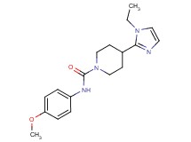 4-(1-ethyl-1H-imidazol-2-yl)-N-(4-methoxyphenyl)-1-piperidinecarboxamide