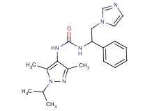 N-[2-(1H-imidazol-1-yl)-1-phenylethyl]-N'-(1-isopropyl-3,5-dimethyl-1H-pyrazol-4-yl)urea