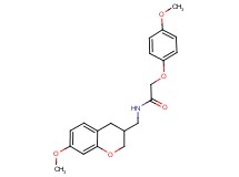N-[(7-methoxy-3,4-dihydro-2H-chromen-3-yl)methyl]-2-(4-methoxyphenoxy)acetamide