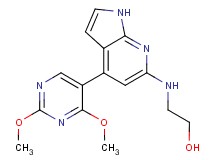 2-{[4-(2,4-dimethoxypyrimidin-5-yl)-1H-pyrrolo[2,3-b]pyridin-6-yl]amino}ethanol