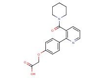 {4-[3-(piperidin-1-ylcarbonyl)pyridin-2-yl]phenoxy}acetic acid