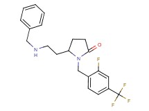 5-[2-(benzylamino)ethyl]-1-[2-fluoro-4-(trifluoromethyl)benzyl]-2-pyrrolidinone