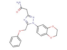 2-[1-(2,3-dihydro-1,4-benzodioxin-6-yl)-5-(phenoxymethyl)-1H-1,2,4-triazol-3-yl]acetamide