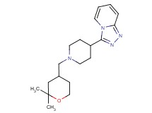 3-{1-[(2,2-dimethyltetrahydro-2H-pyran-4-yl)methyl]piperidin-4-yl}[1,2,4]triazolo[4,3-a]pyridine