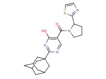 2-(1-adamantyl)-5-{[2-(1,3-thiazol-2-yl)pyrrolidin-1-yl]carbonyl}pyrimidin-4-ol