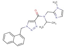 N-isopropyl-N-[(1-methyl-1H-imidazol-2-yl)methyl]-1-(1-naphthylmethyl)-1H-1,2,3-triazole-4-carboxamide