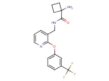 1-amino-N-({2-[3-(trifluoromethyl)phenoxy]pyridin-3-yl}methyl)cyclobutanecarboxamide