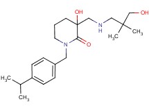 3-hydroxy-3-{[(3-hydroxy-2,2-dimethylpropyl)amino]methyl}-1-(4-isopropylbenzyl)piperidin-2-one