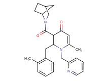 3-(2-azabicyclo[2.2.1]hept-2-ylcarbonyl)-6-methyl-2-(2-methylbenzyl)-1-(2-pyridinylmethyl)-4(1H)-pyridinone