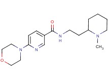 N-[2-(1-methyl-2-piperidinyl)ethyl]-6-(4-morpholinyl)nicotinamide