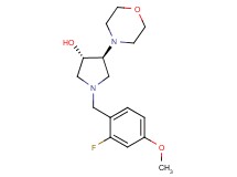 (3S*,4S*)-1-(2-fluoro-4-methoxybenzyl)-4-(4-morpholinyl)-3-pyrrolidinol