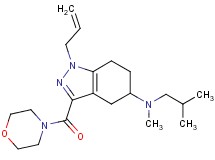 1-allyl-N-isobutyl-N-methyl-3-(4-morpholinylcarbonyl)-4,5,6,7-tetrahydro-1H-indazol-5-amine